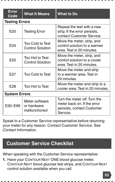 Error messages reference page