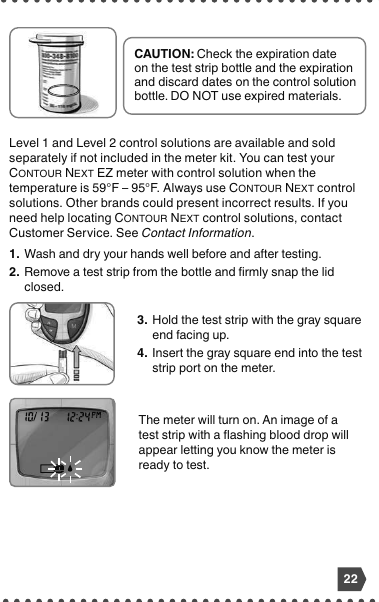Fingertip testing illustration