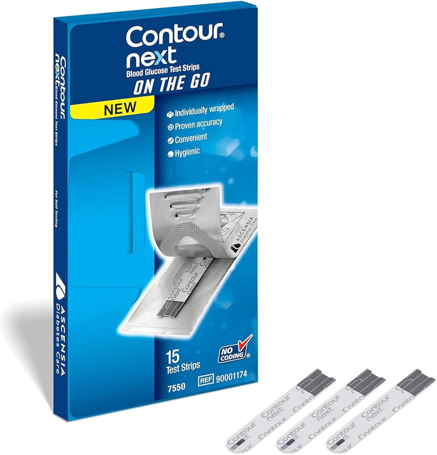 CONTOUR®NEXT Blood Glucose Test Strips, 15 Count