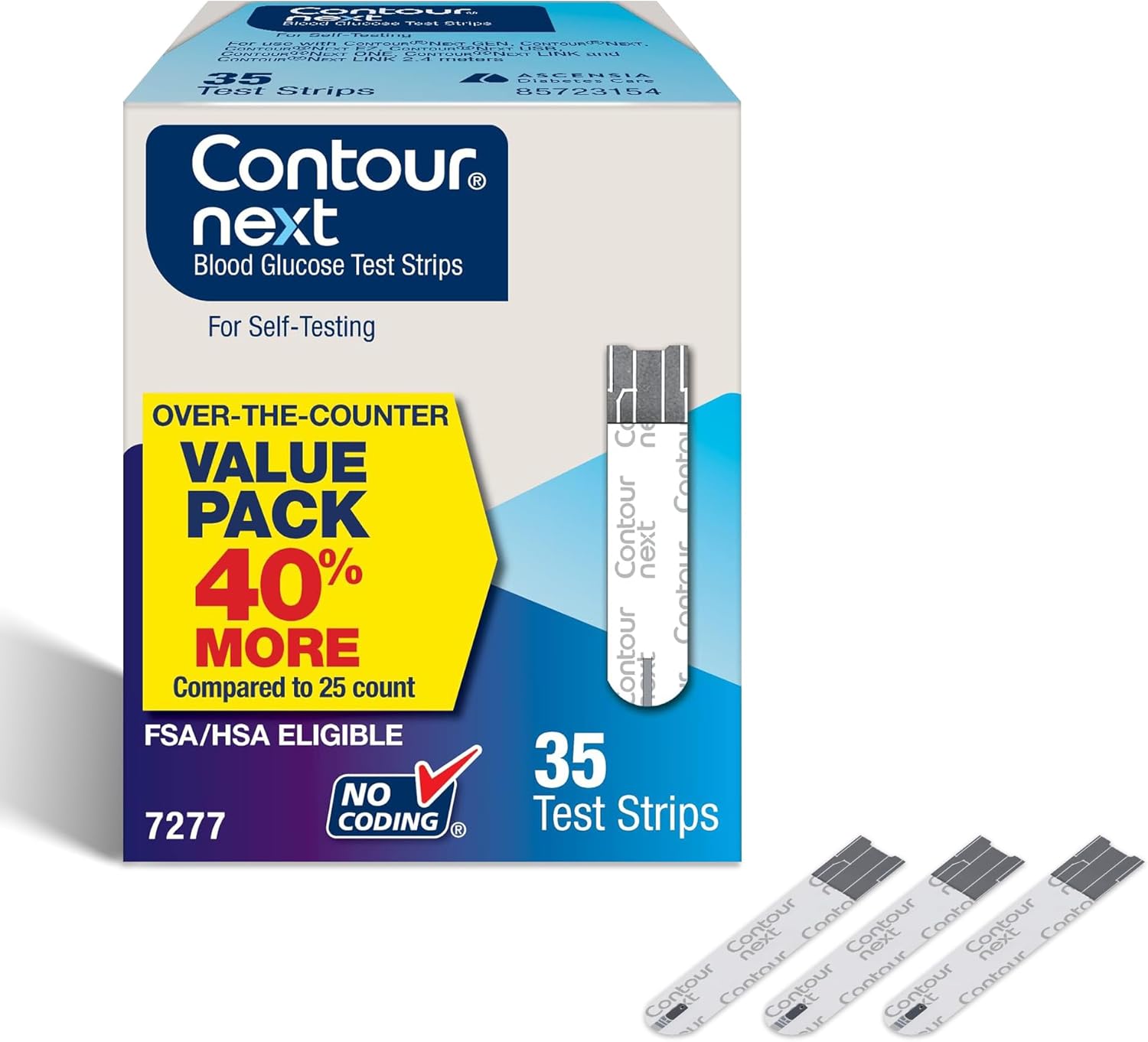 CONTOUR®NEXT Blood Glucose Test Strips, 35 Count