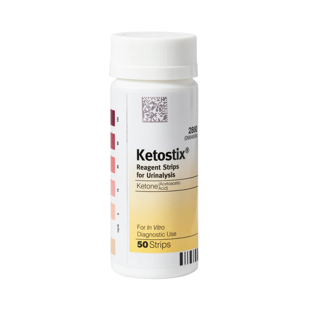 KETOSTIX® Reagent Strips Urinalysis Analyzer bottle, 50 count