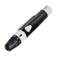 Pictured is the MICROLET®NEXT adjustable Lancing Device which is easy-to-use with 5 depth settings designed to help minimize pain for confidence with testing.