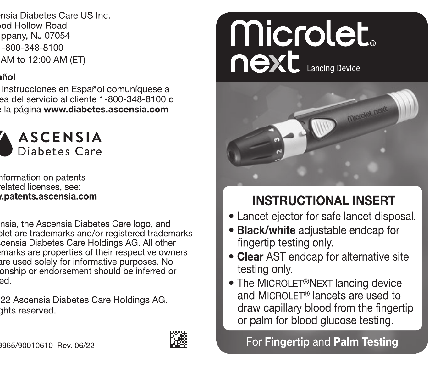 Microlet Next Lancing Device